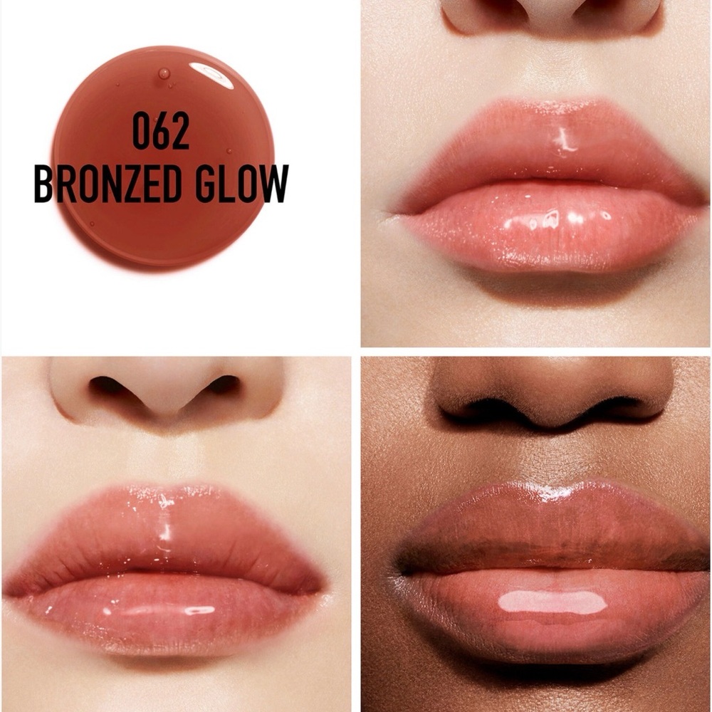 NWOB- Dior- Lip Glow Oil Hydrating High-Shine Gloss- 062 Bronzed Glow - Picture 2 of 2